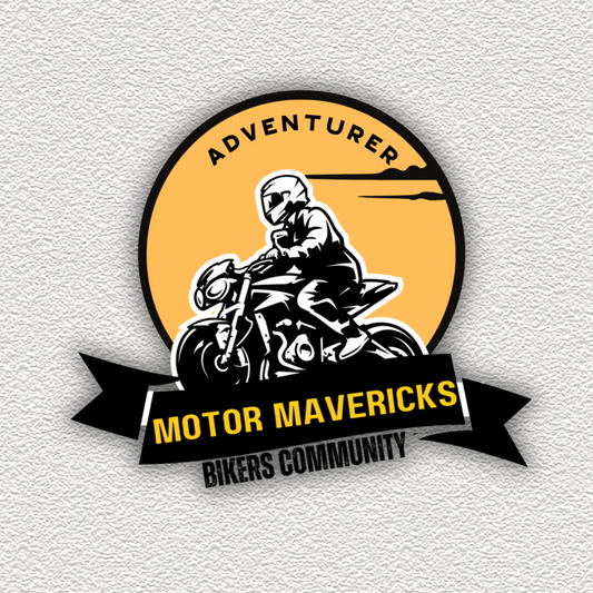 Adventure biker stickers