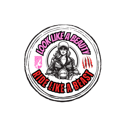 Biker Girl sticker