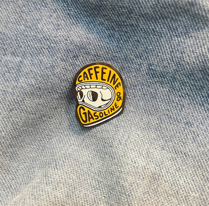 Caffeine & Gasoline - Enamel Pin